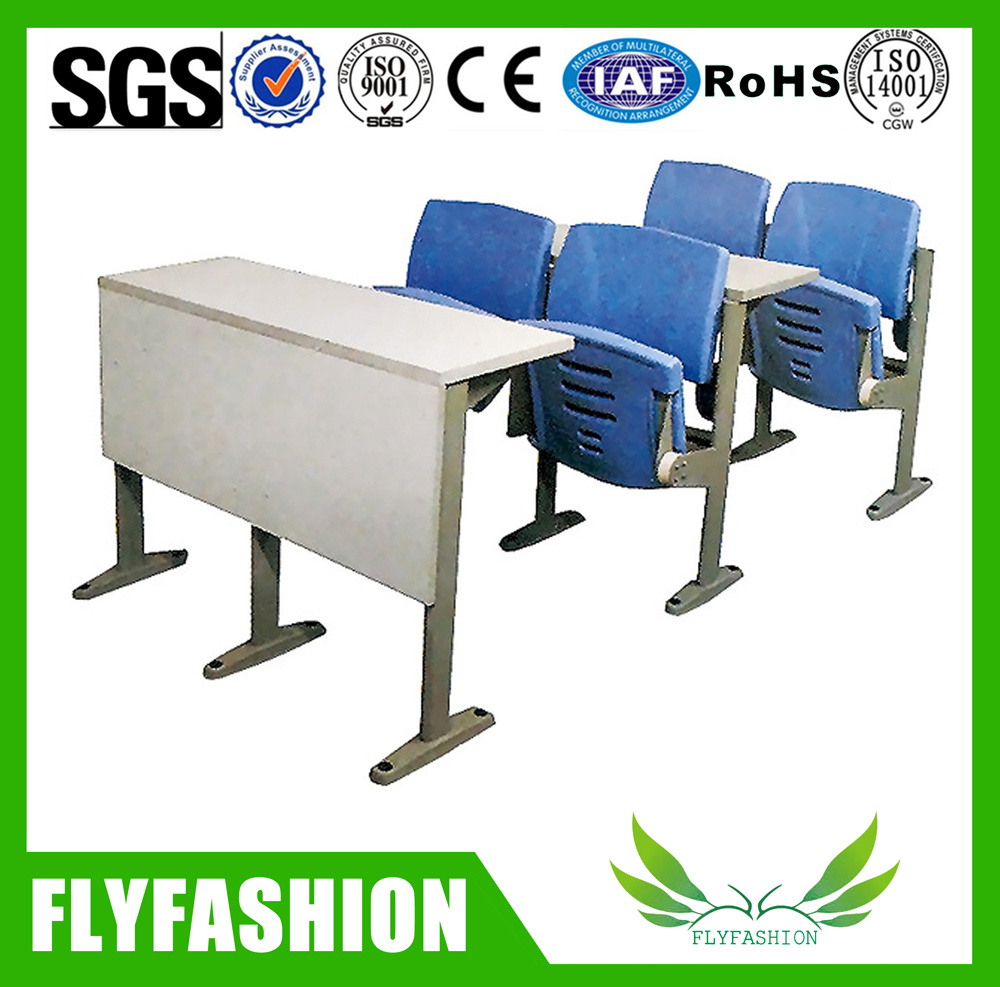 Plastic PP University Classroom Desk and Chair Sets Folding Lecture College Desks and Chairs