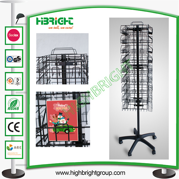 Free Standing Floor Metal Postcard Racks