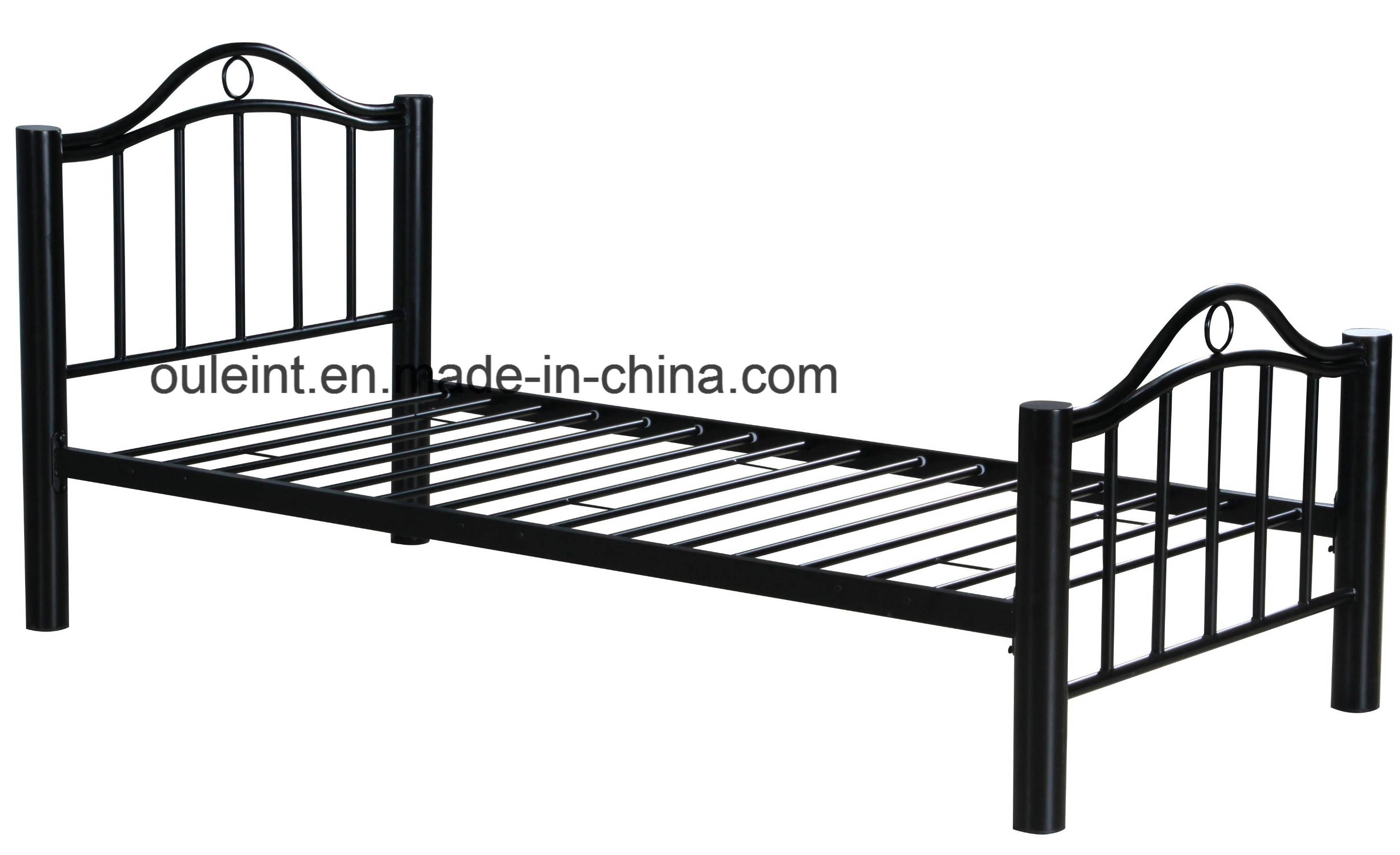 75mm Round Tube Metal Single Bed (OL17154)