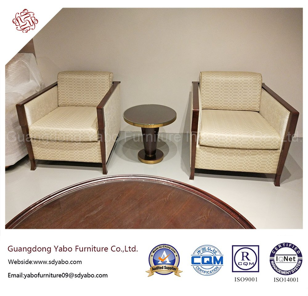 Custom-Made Hotel Furniture with Lobby Wooden Armchair (YB-D-14)