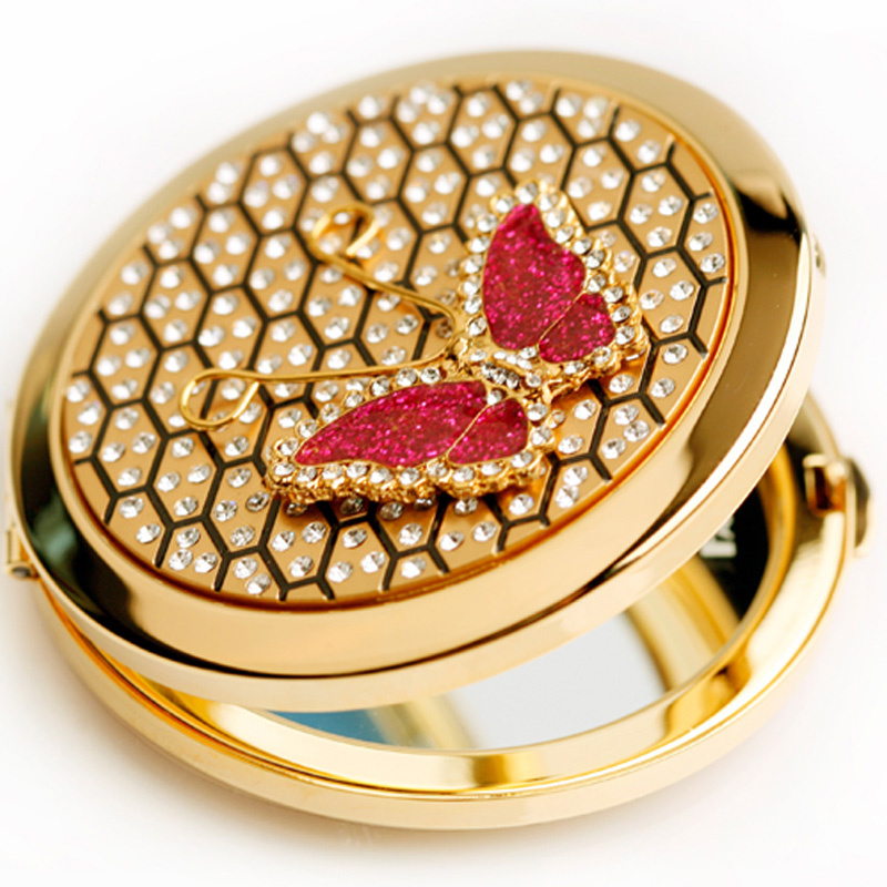 Custom Logo Round Double-Sided Cosmetic Makeup Mirror