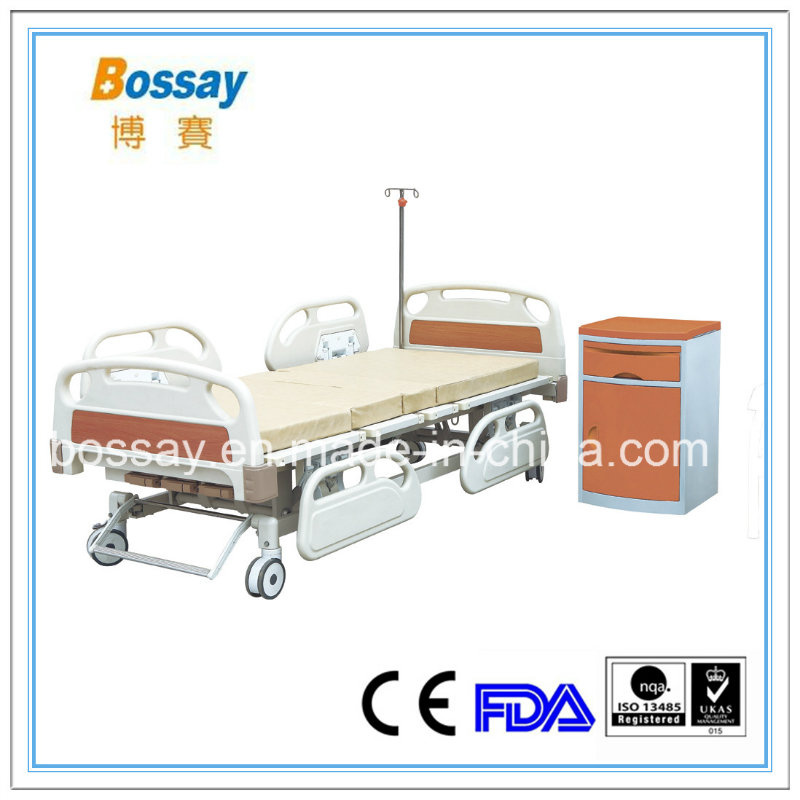 Manual ICU Bed with Revolving Levers Adjustable Care Bed