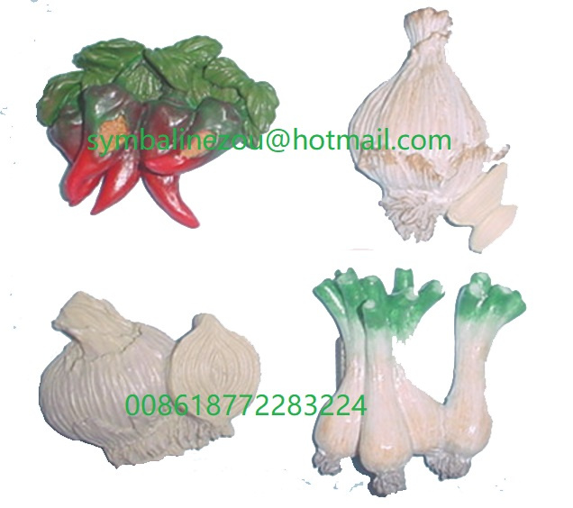 Onion Peper Vegetable Fridge Magnet Resin Crafts