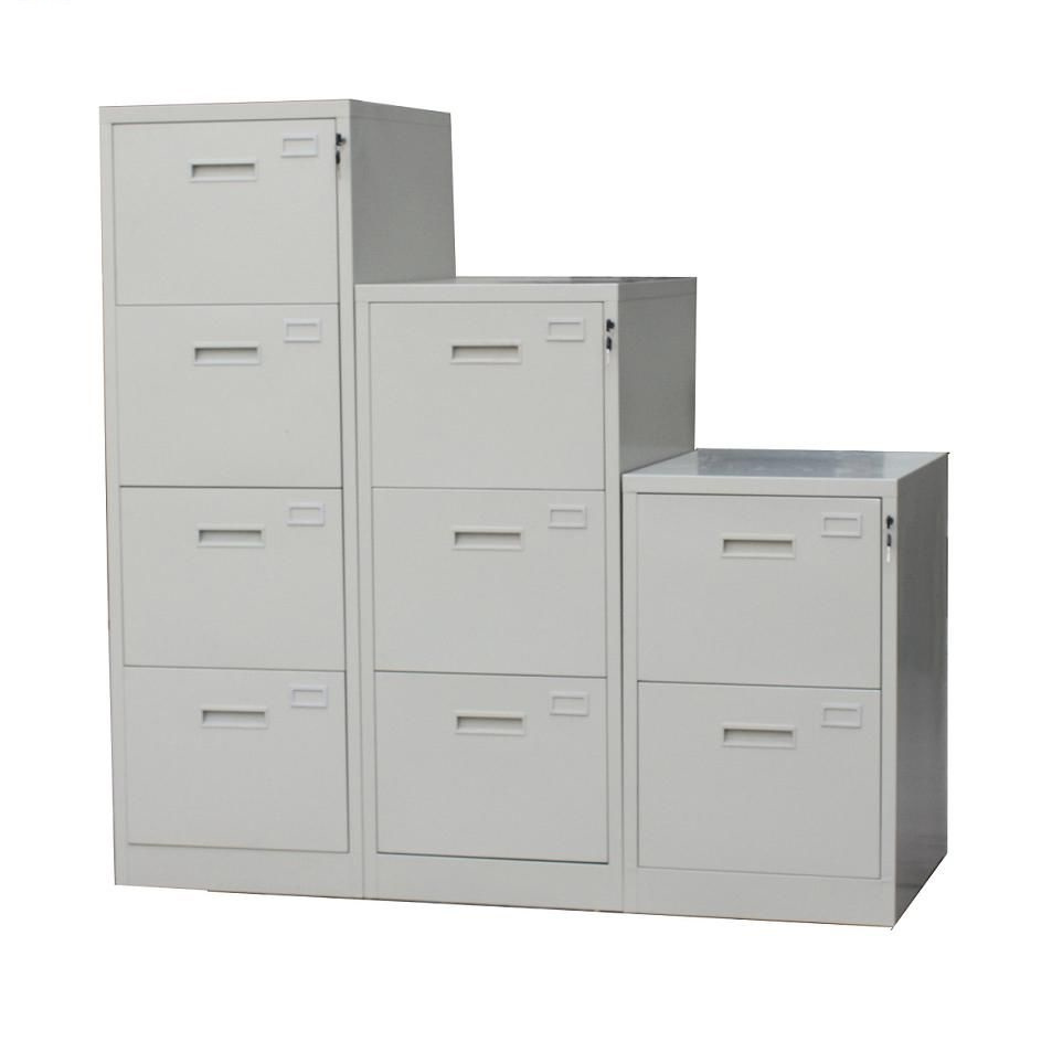 2 Drawer Black Metal File Cabinet