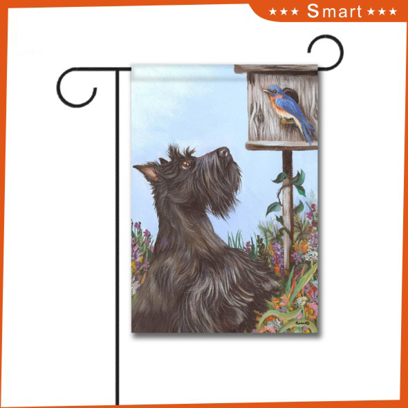 2017 Hot Sale Personalized Outdoor Decoration Blank Garden Flag for Christmas