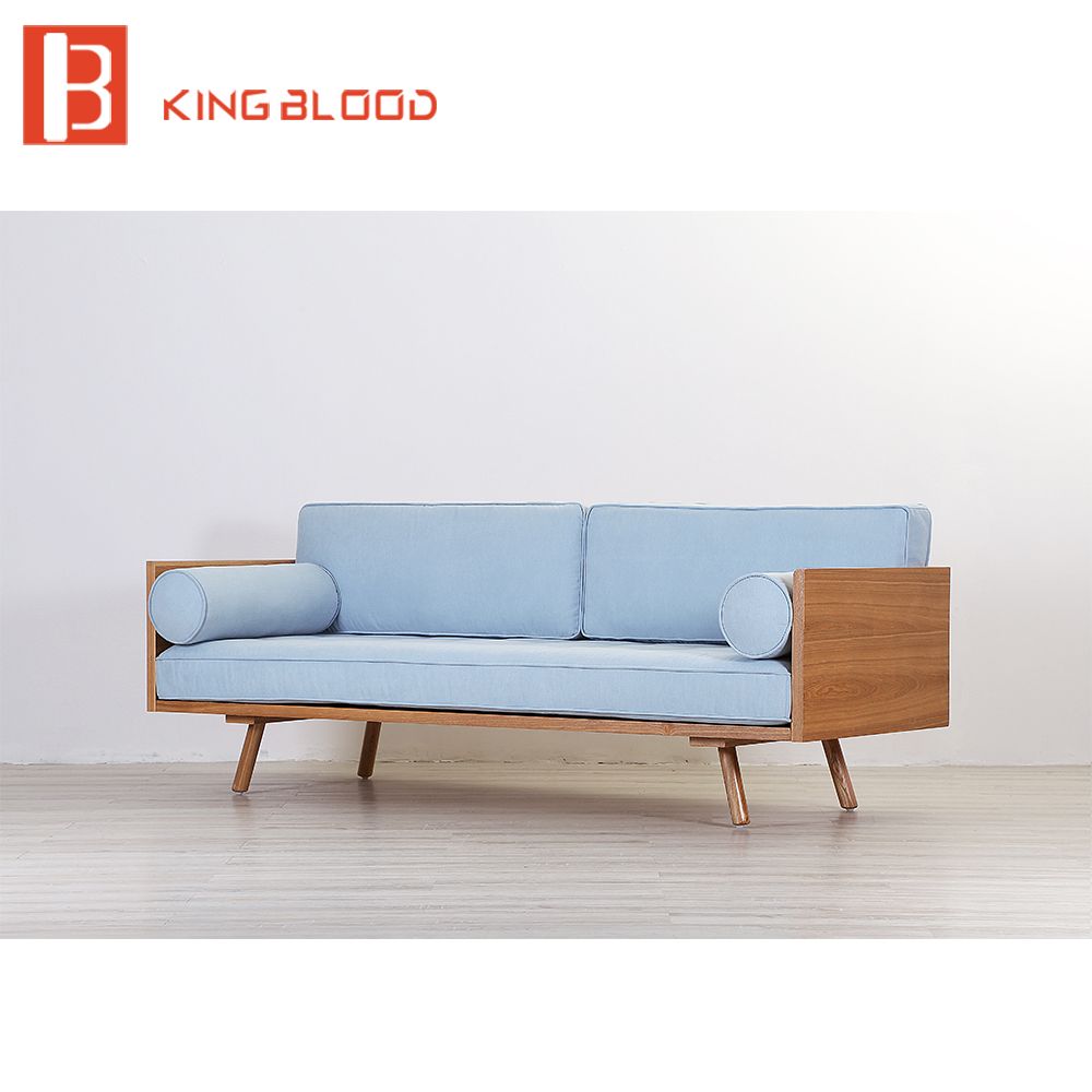 Nordic European Style Pictures of Wooden Sofa Set Designs for Drawing Room