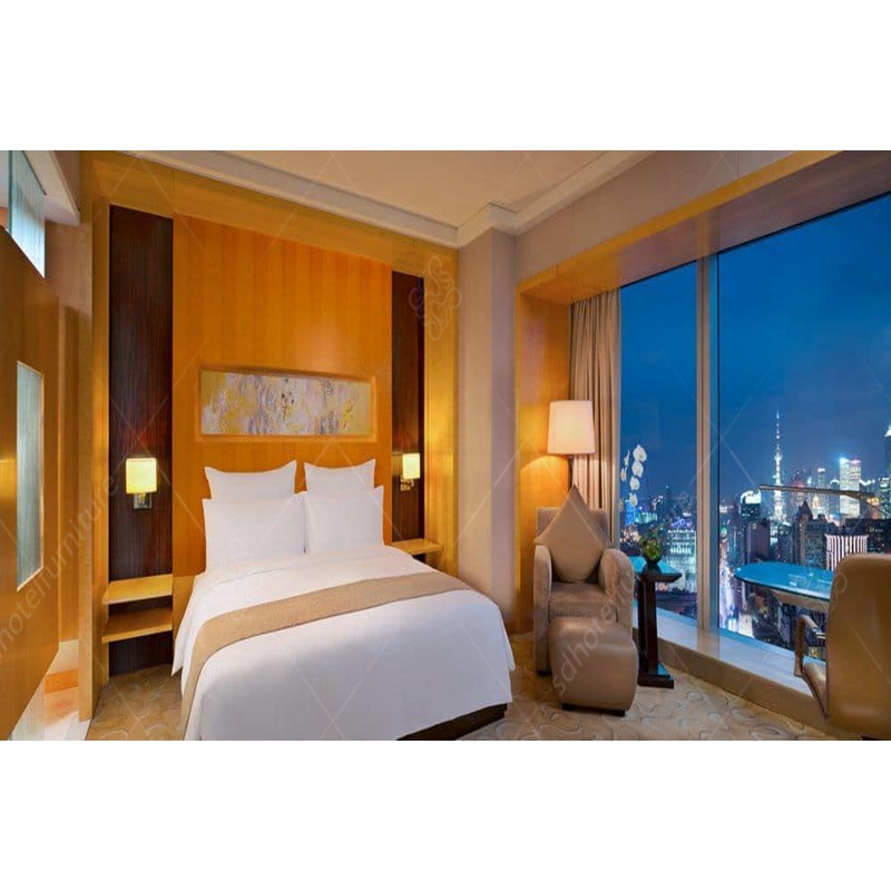 Teak Wood Bedroom Set of Hotel Furniture for Sale