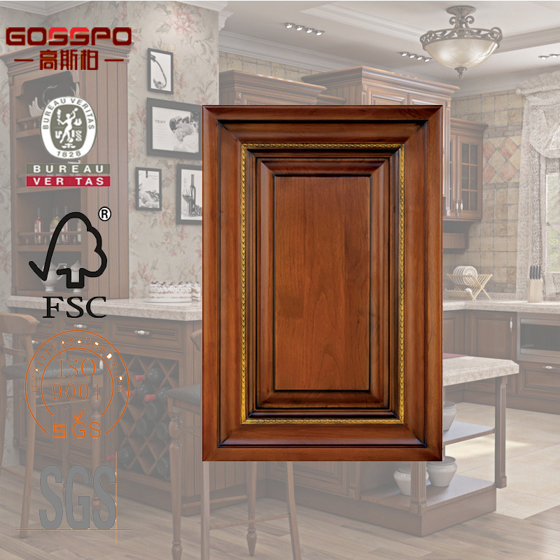 High Quality Mahogany Wood Kitchen Door Cabinets Design (GSP5-017)
