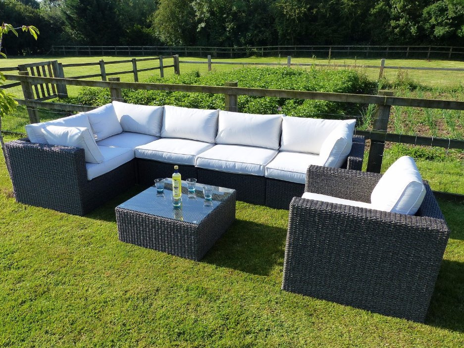 Dominican Outdoor Rattan Sofa Set