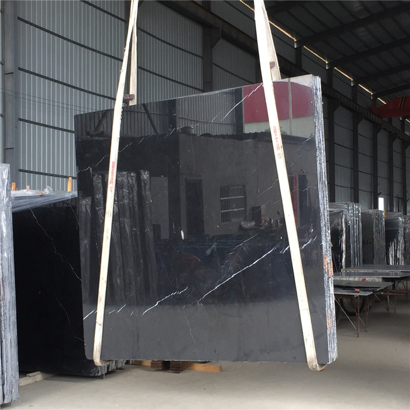 Black Marble Stone Nero Marquina Marble for Living Room