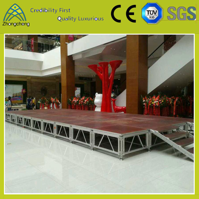 Outdoor and Indoor Concert Portable Adjustable Aluminum Plywood Stage