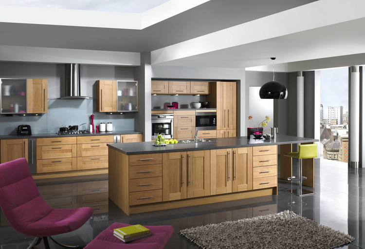 Wooden Furniture Kitchen Cabinet (GLOE007)