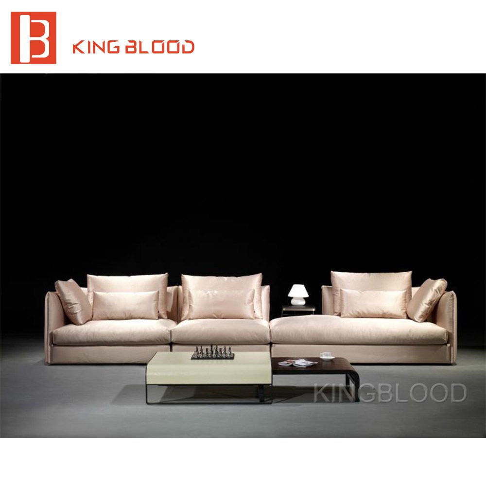 Luxury Style Genuine Leather Corner Sofa Set for Office and Living Room Furniture