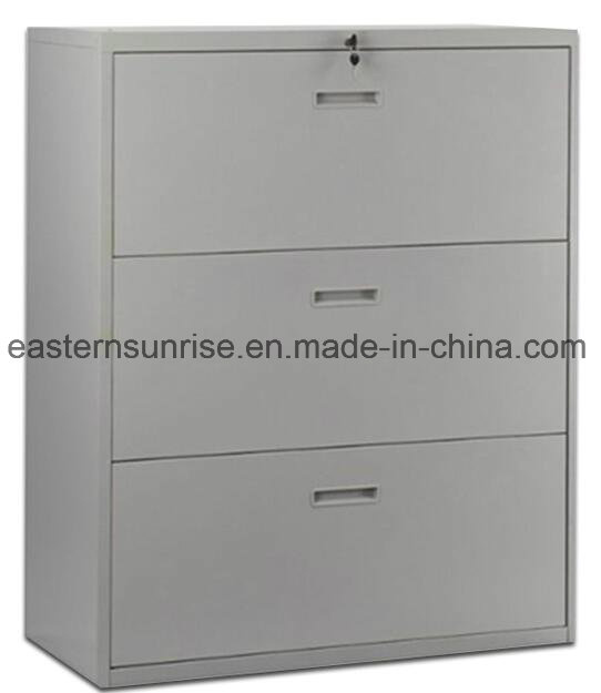 Office Use Three Drawer Metal Steel Iron Storage Filing Cabinet