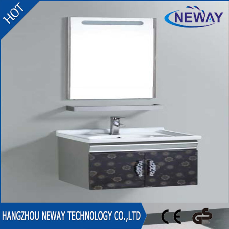 Small Corner Wall Mounted Steel Unfinished Bathroom Vanity