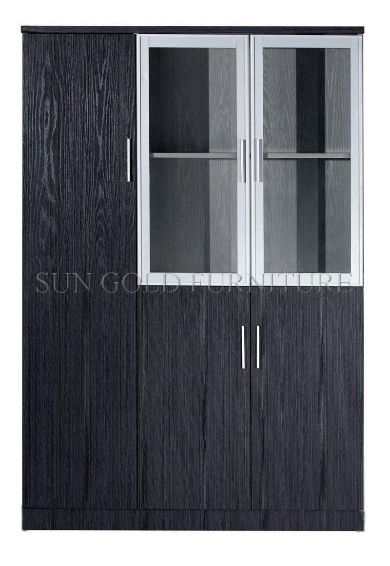 Hot Sell Modern Glass Door Bookshelf, File Cabinet (SZ-FC007)