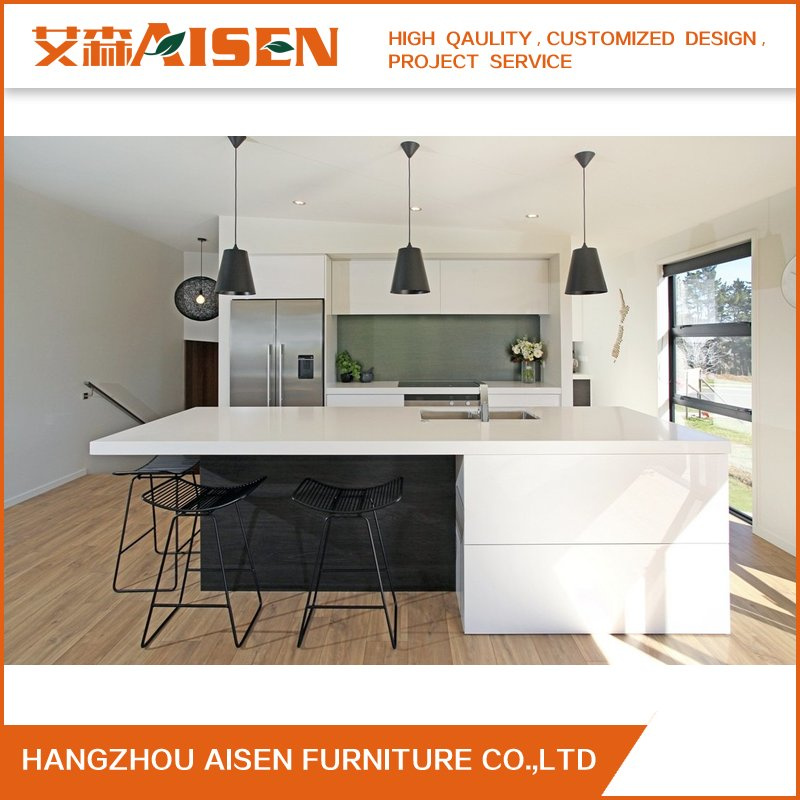 Askl111 White and Black Modern Lacquer Kitchen Cabinet