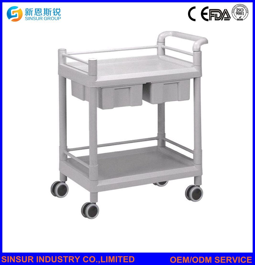 Hospital Furniture ABS Emergency Treatment Medical Use Medical Trolley
