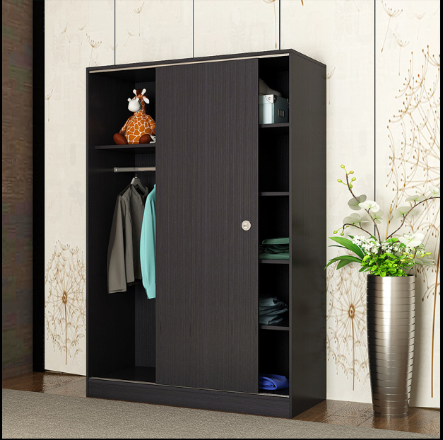 Wooden Furniture Simple Bedroom Sliding Wardrobe