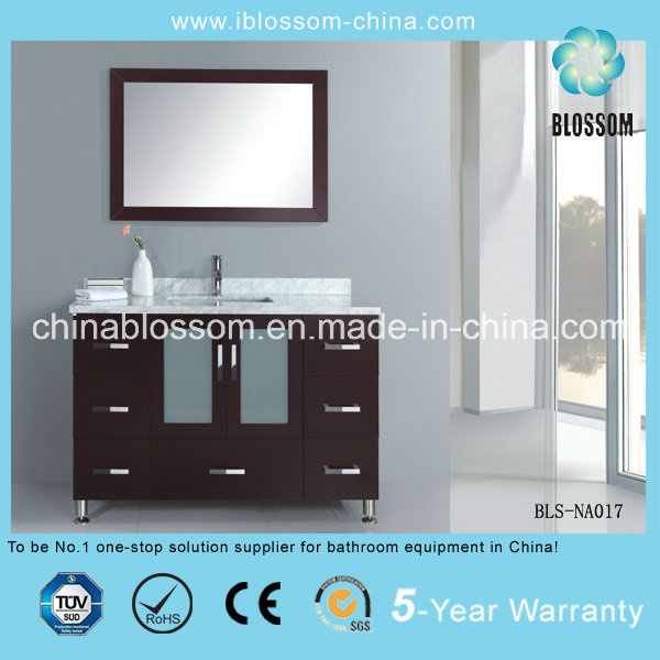 Freestanding Painting Bathroom Vanity MDF Wooden Bathroom Cabinet (BLS-NA017)