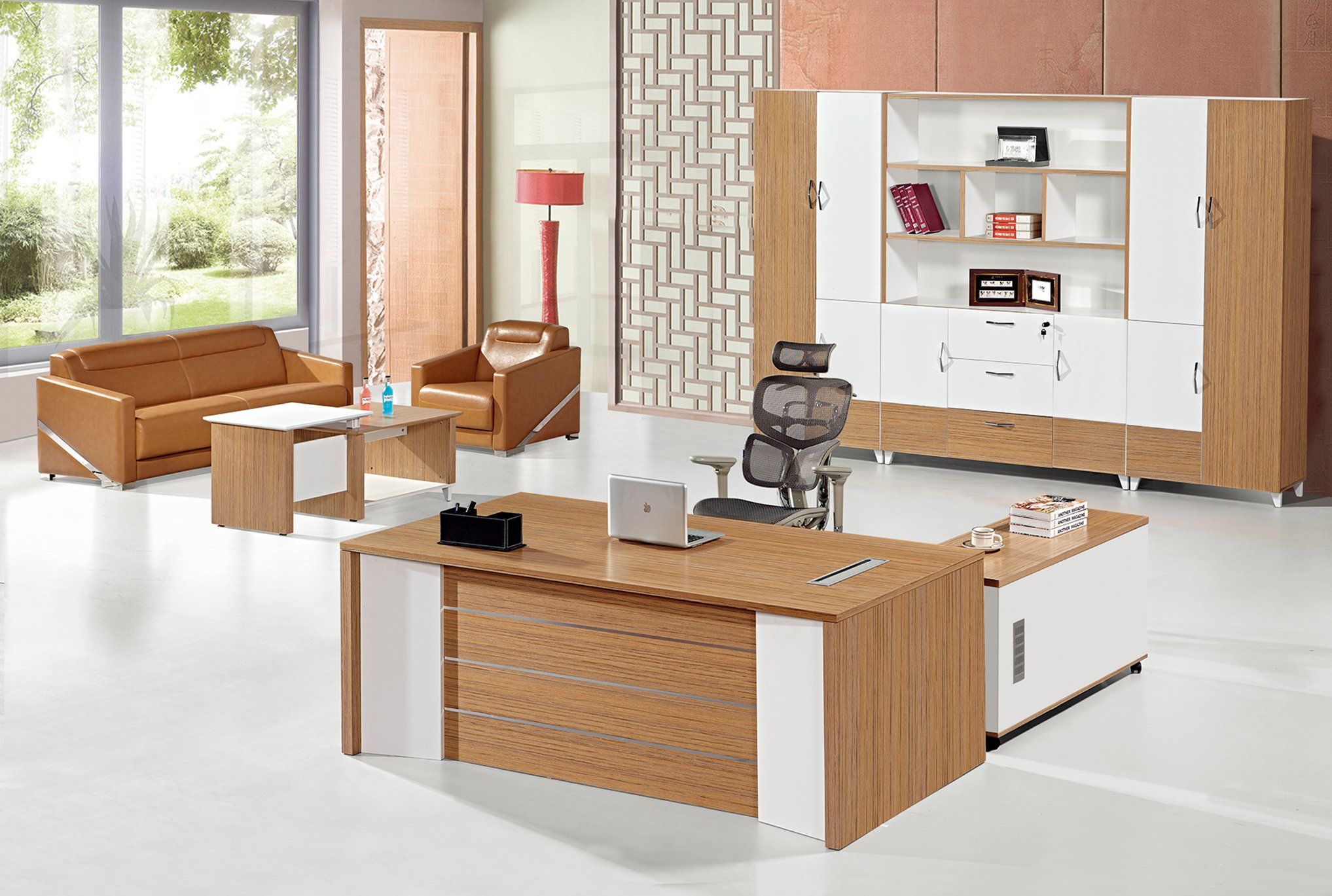 Modern Veneer +Paint Home Manager Senio Executive Table