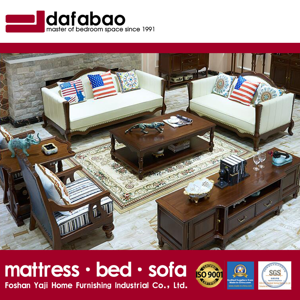 American Style Modern Genuine Leather Sofa for Home Furniture (AS845)