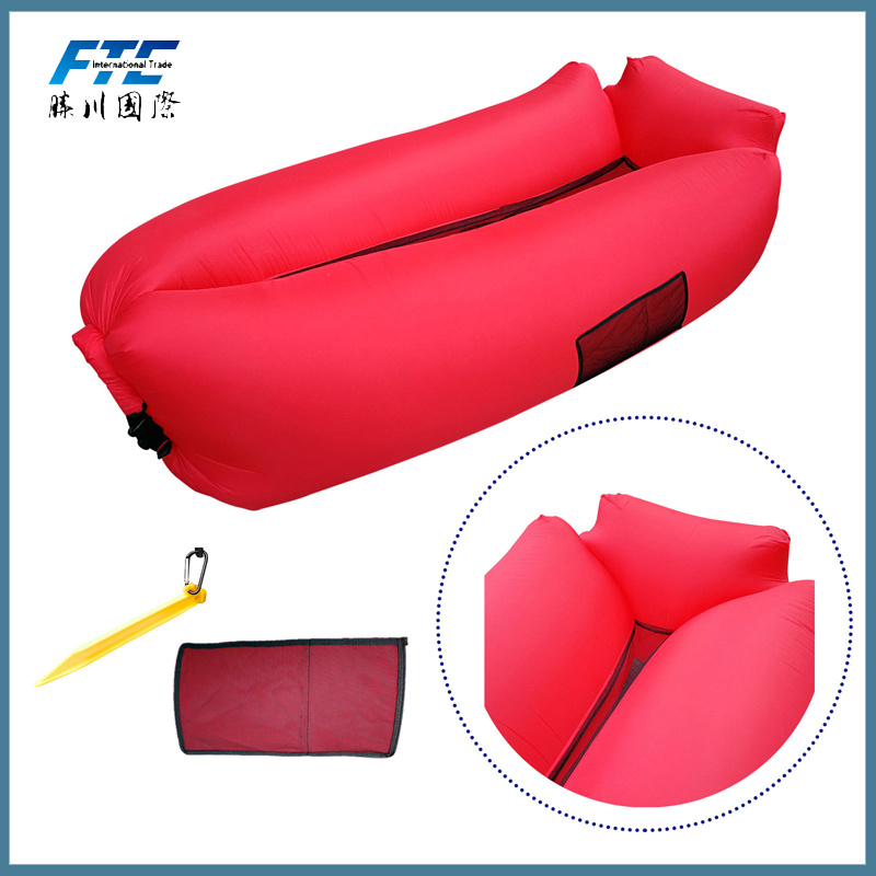 2018 Inflatable Sofa Beach Sleeping Bag Custom Lazy Bag with Your Logo