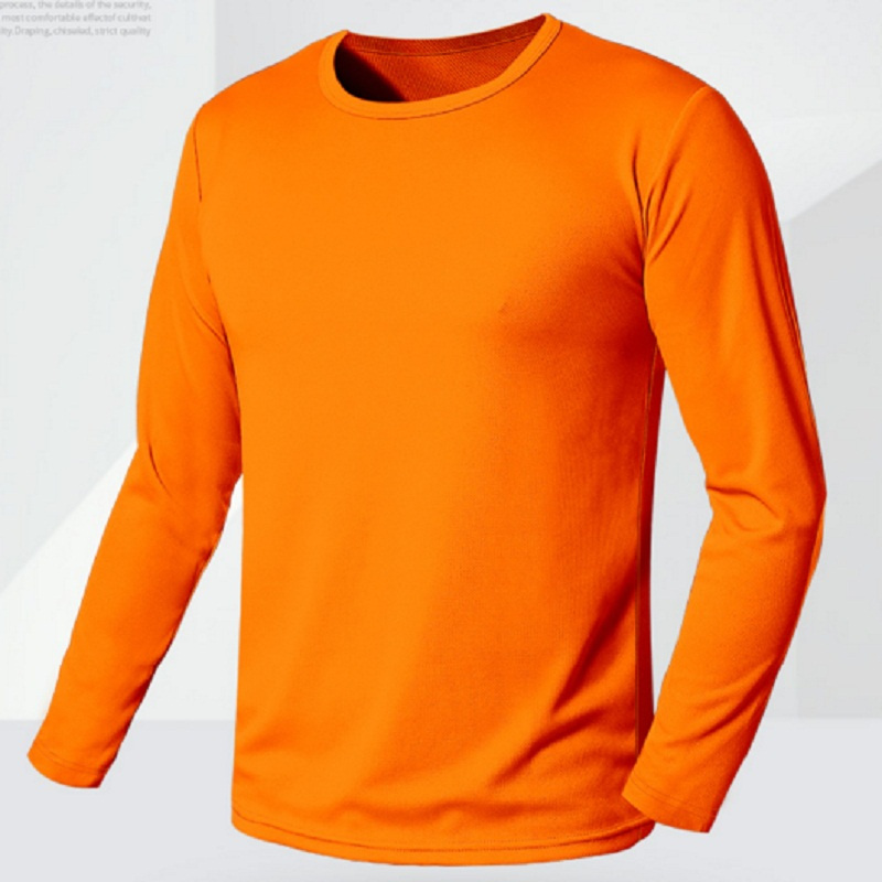 Cusatomize Men's Long Sleeve Sport Shirts Gym Sport training Dry Fit Tshirt
