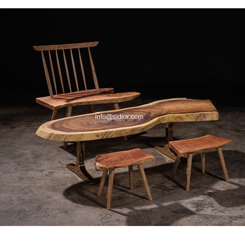 (SL-8503) Luxury Hotel Restaurant Public Furniture Nature Solid Wood Tea Table