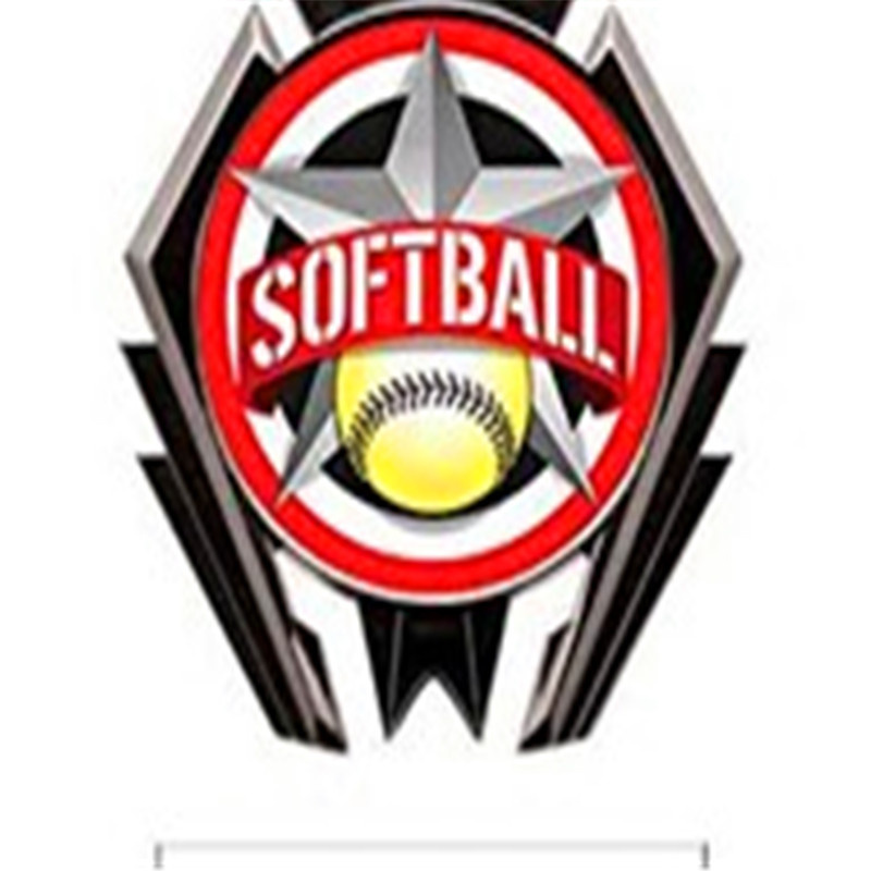 Personal Design Zinc Alloy Printed Softball Display Decoration Medal Enamel