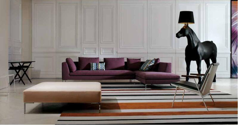 New Modern Living Room Furniture Hotel Bedroom Fabric Sofa (5seater)
