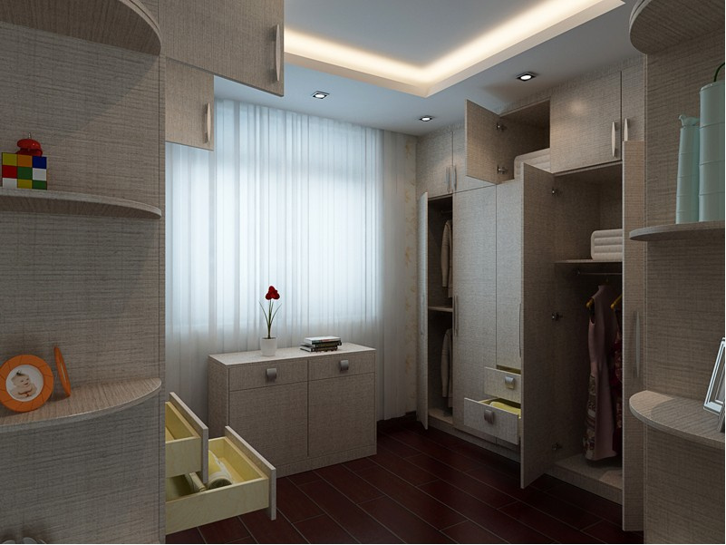 Home Furniture Customised Wood Wardrobe Closet (zy-027)