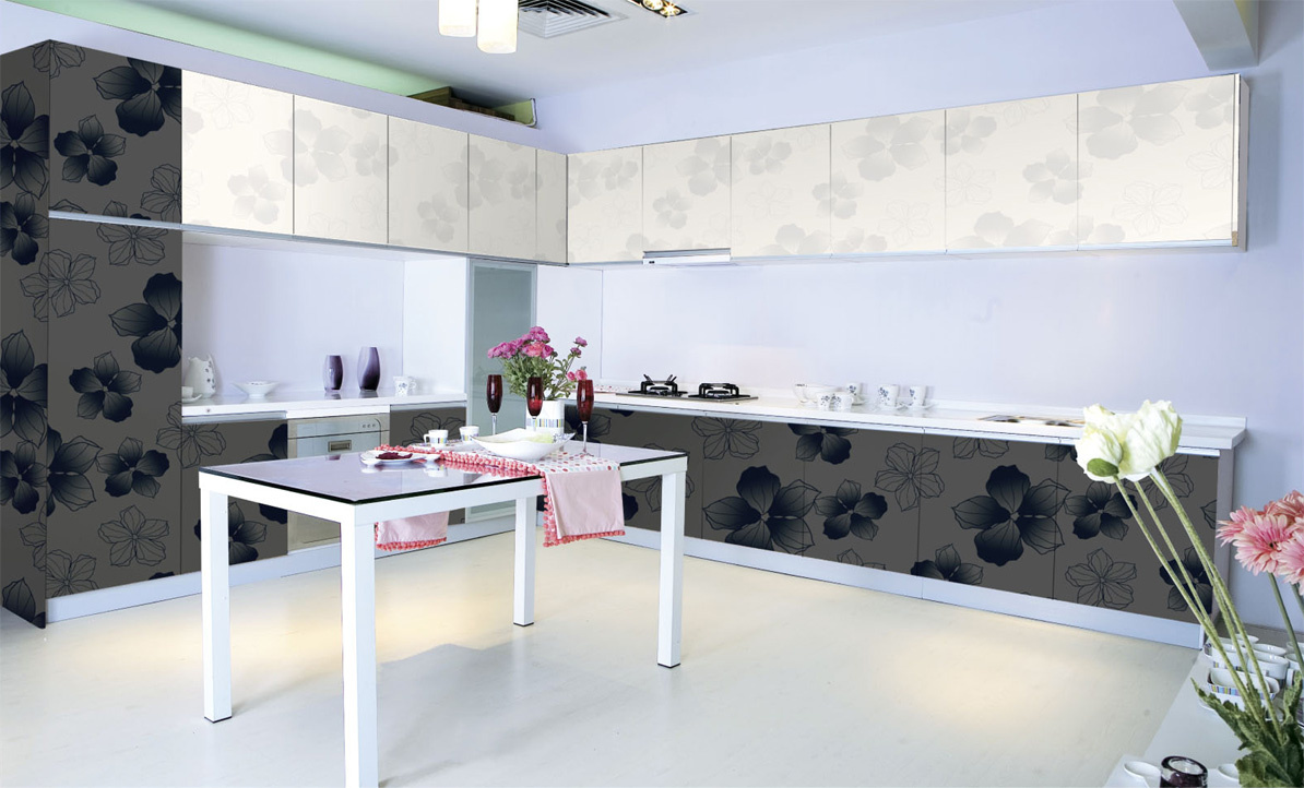 Wooden Furniture Kitchen Cabinets (ZH-9619)