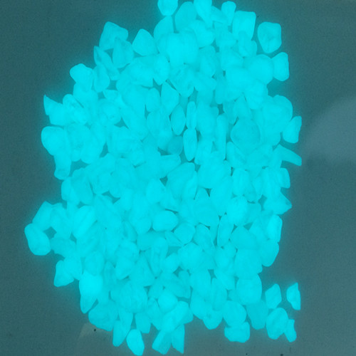 Blue Glow Pebble in Dark