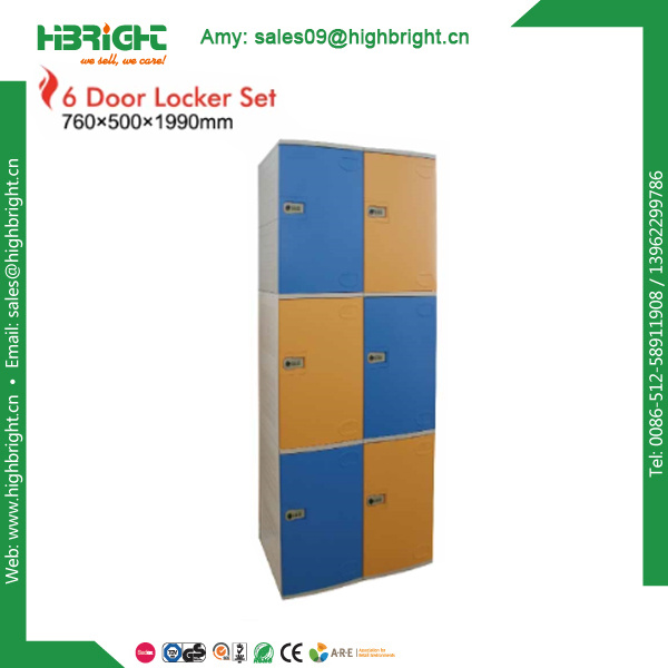 Digital Lock Staff Locker ABS Plastic Storage Locker Cabinet
