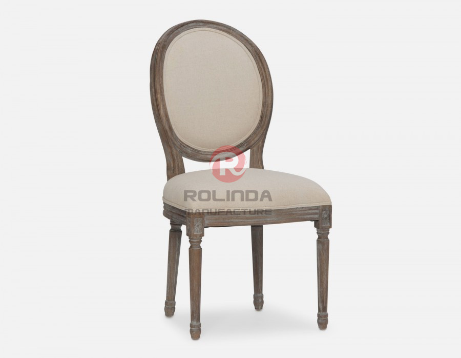 Round Back Louis Xv Style Round Cane Back Chair