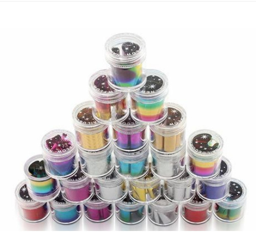 Nail Art Foil Nail Art Sticker for The Nail Decoration 2.5*12000cm Bottle Packing