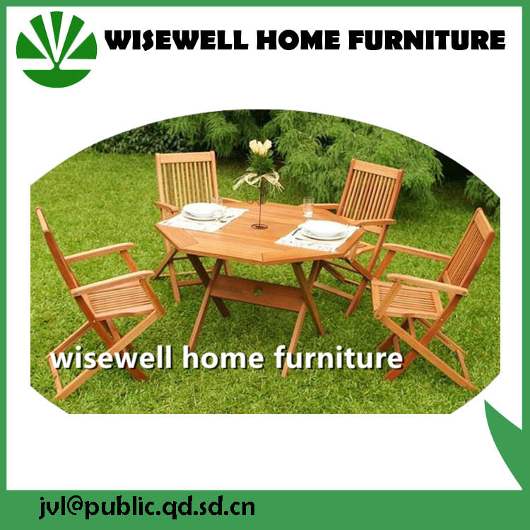 5-Pieces Solid Wood Garden Furniture