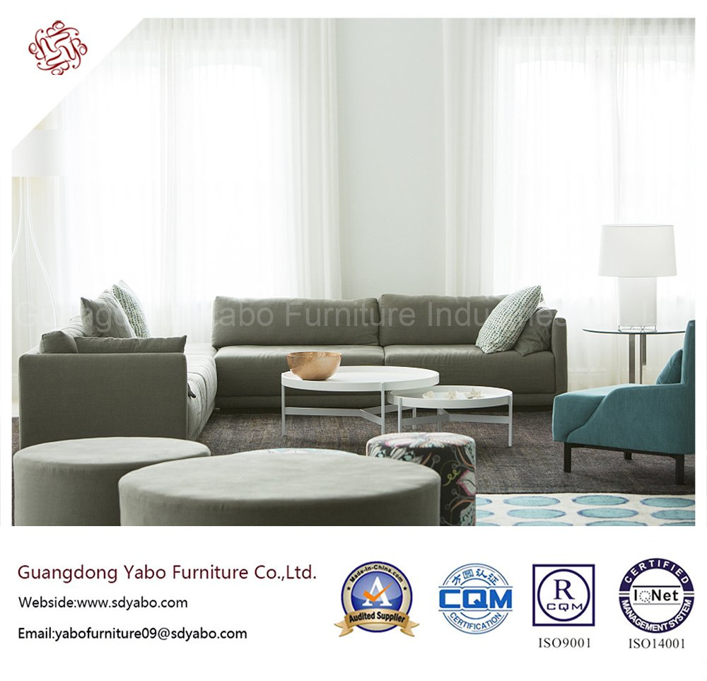 Solid Wood Hotel Furniture with Living Room Sofa Set (YB-C306)
