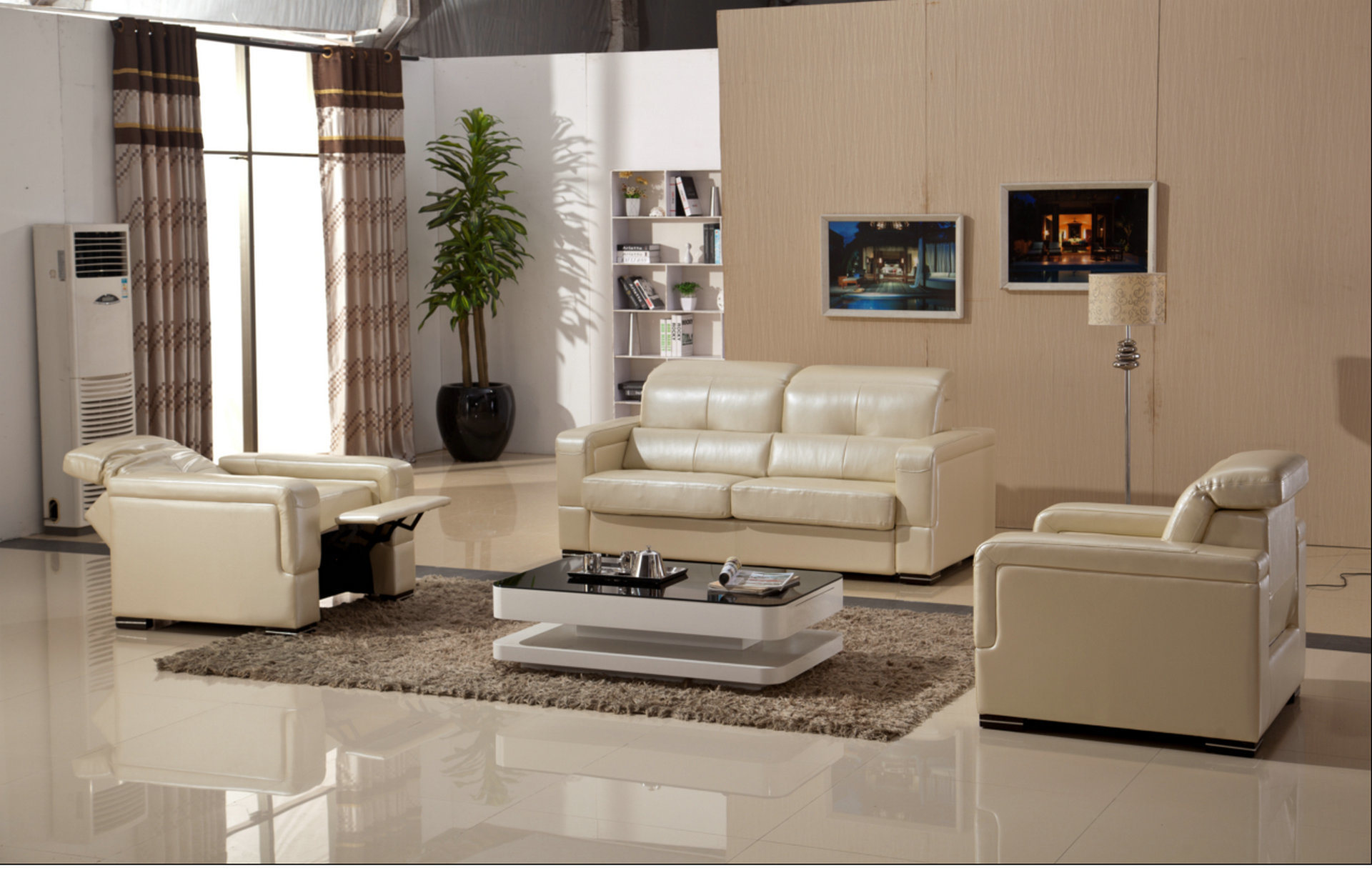 Hot Sell Recliner Leather Sofa for Living Room Furniture (Y981)