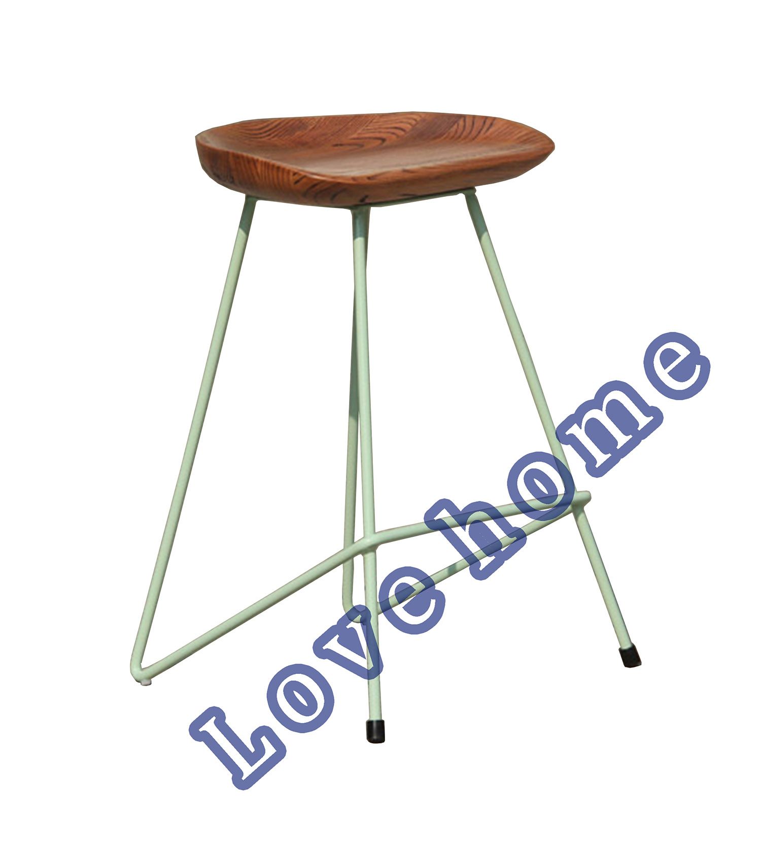 Modern Restaurant Coffee Tractor Wooden Counter Bar Stools