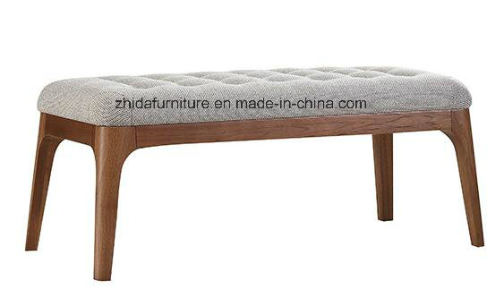 Hot Sales Modern Solid Wood Fabric Stool