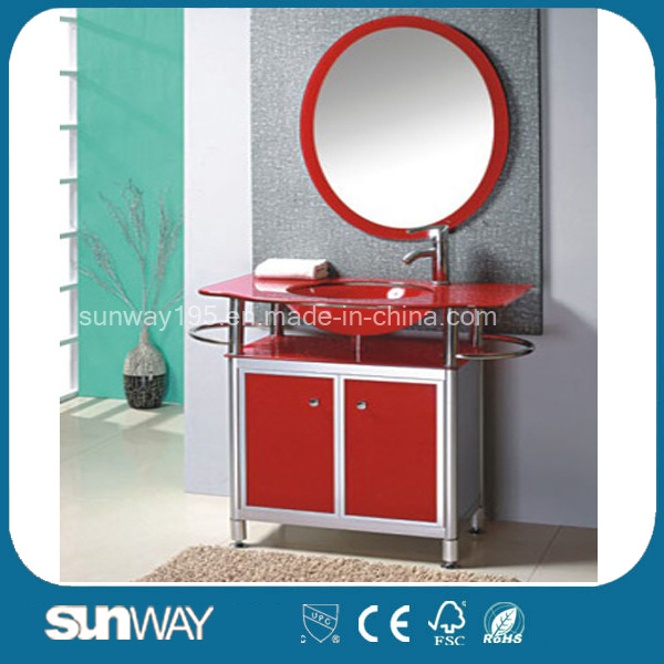 Modern Tempered Glass Basin Vanity Sw-G002