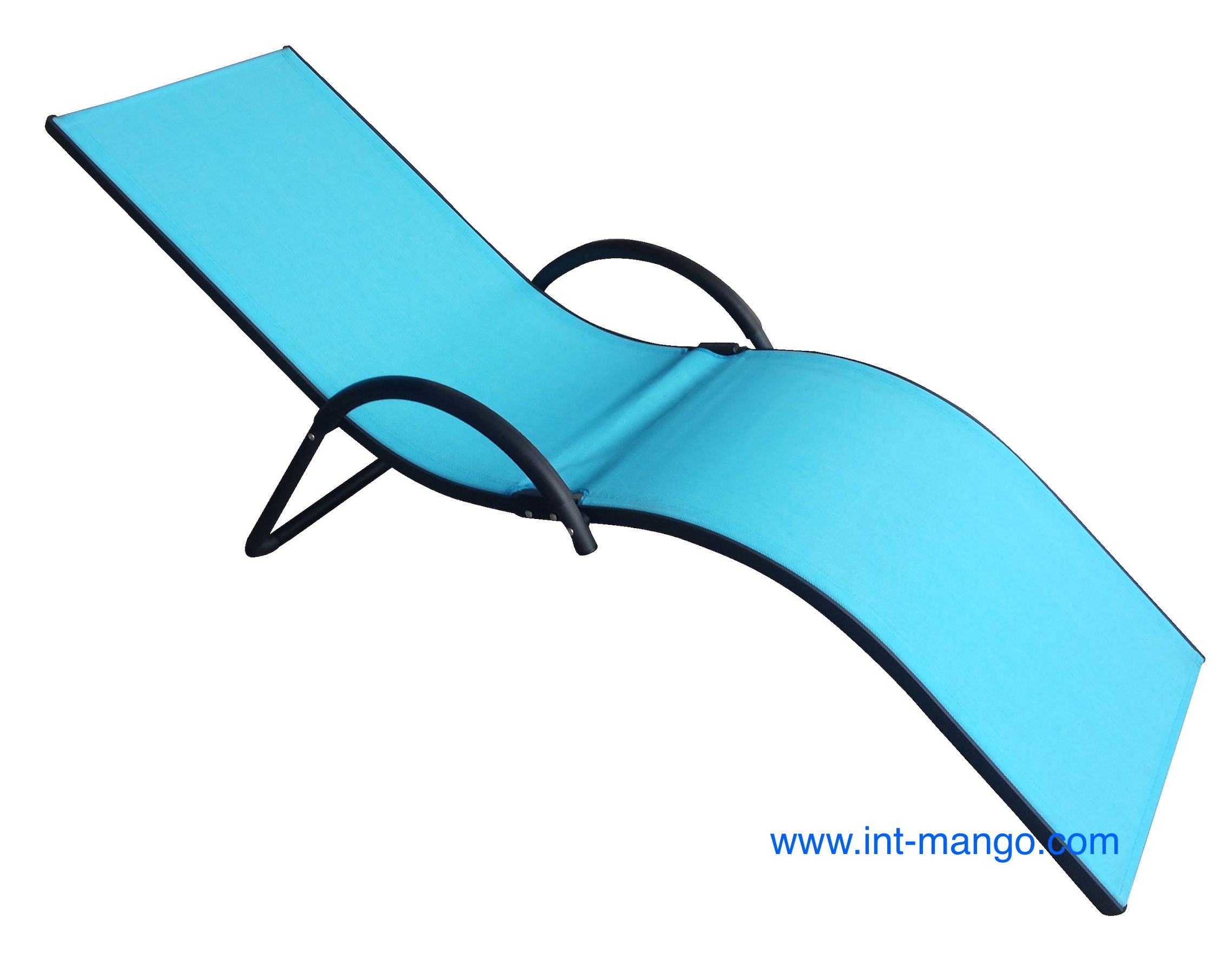 New Design Textilene Folding Reclinning Beach Chair (MW11030)