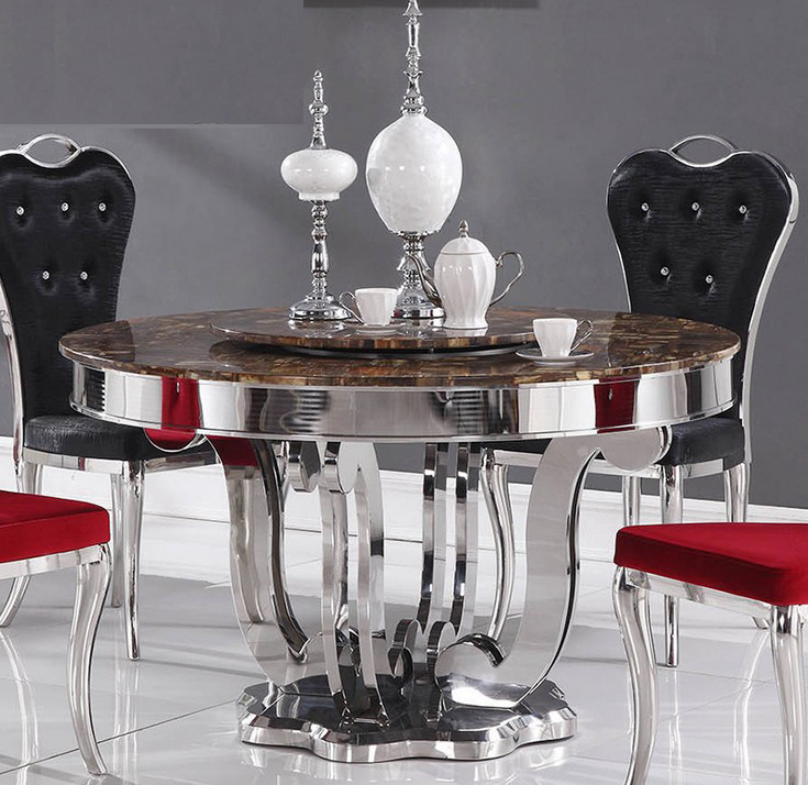 Wedding Events Golden Stainless Steel Bar Table
