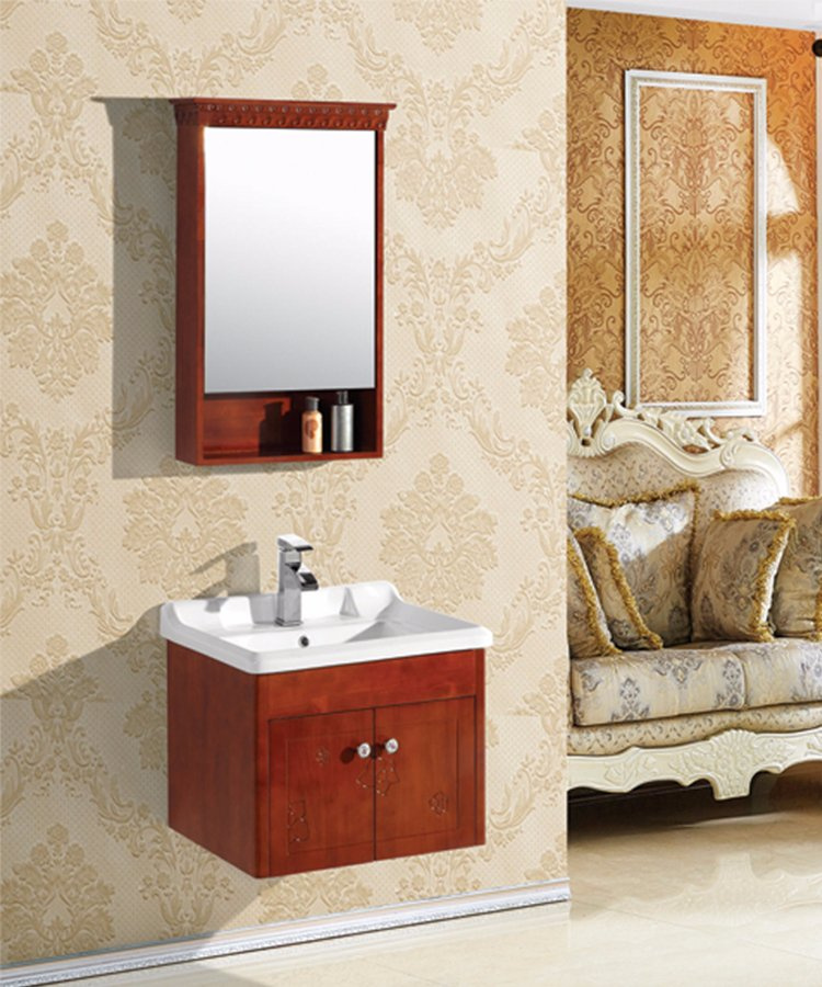 Factory Wholesale Hotel Oak Bathroom Furniture European Style
