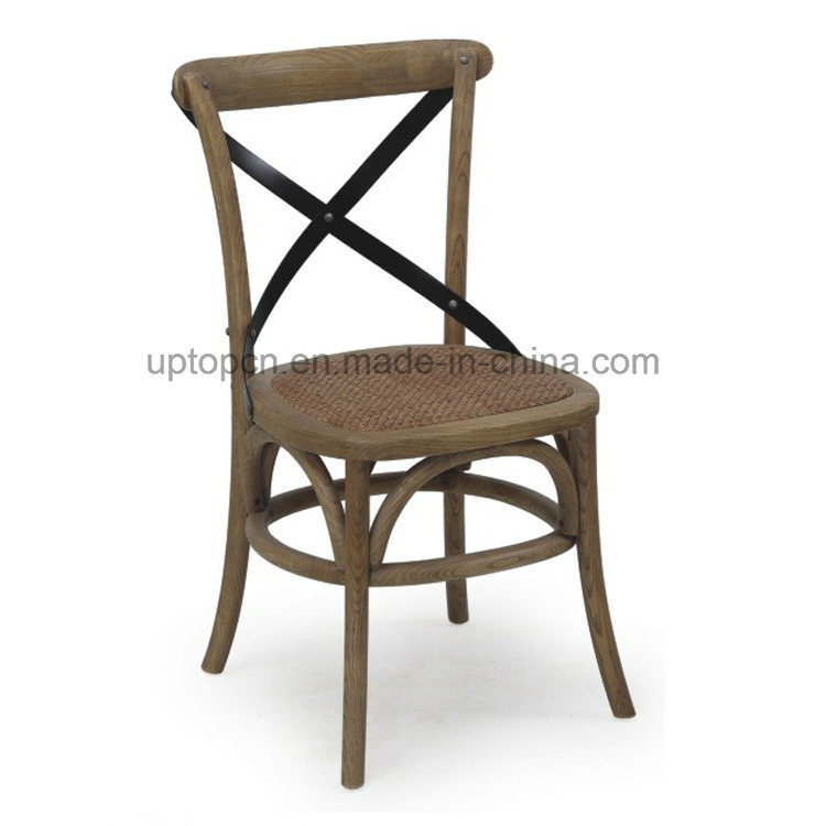 Retro Solidwood Cross Back Restaurant Chair (SP-EC328)