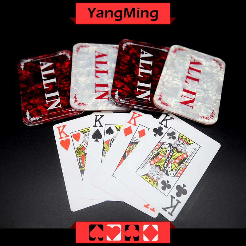 Texas Holdem Poker Table All in Brand Dealer Button for The Poker Games Ym-Ai01