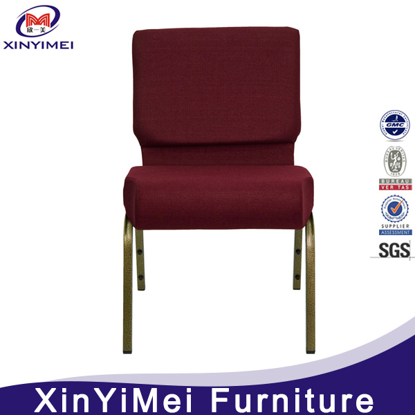 Hot Sell Item Stacking Metal Church Chair with Armrest