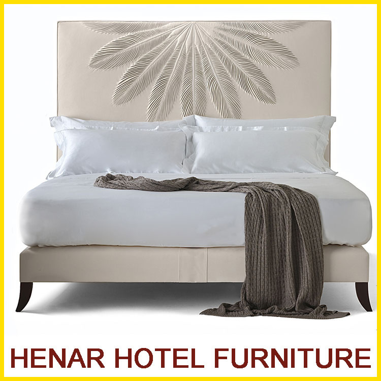Hotel Fabric Headboard Full Upholstered Platform Bed